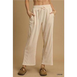 Umgee Drawstring Wide Leg Pants